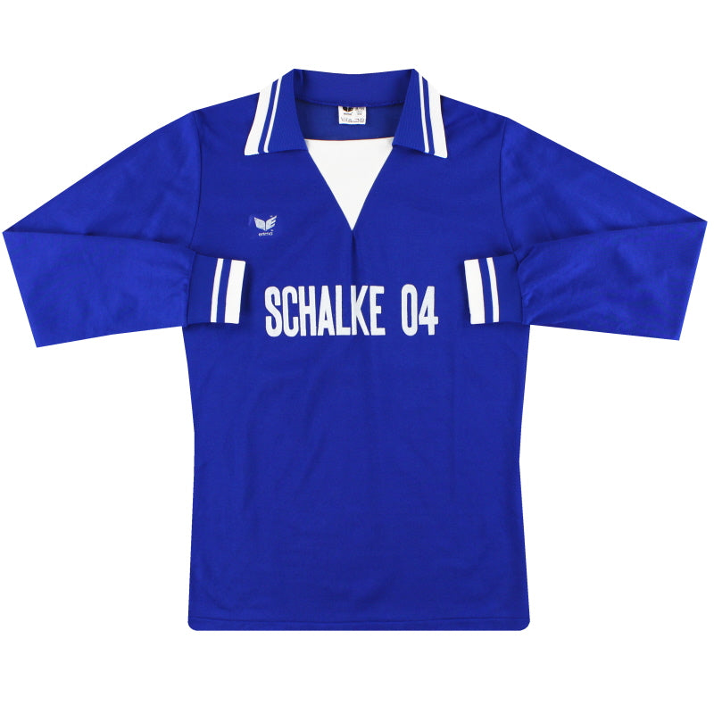 1978-79 Schalke Erima Home Shirt L/S M Football Shirt