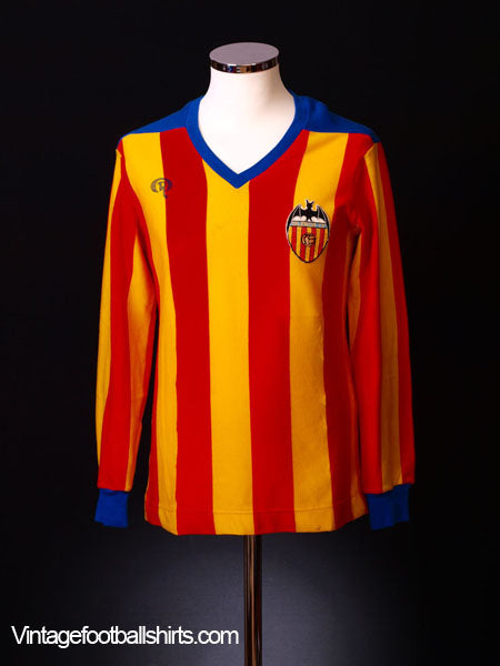 1978 Valencia Match Worn Shirt vs W.B.A U.E.F.A Cup No16 L/S Football Shirt