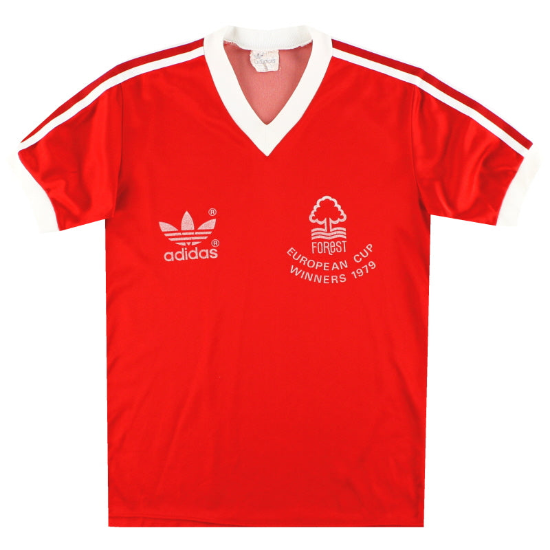1979-80 Nottingham Forest adidas 'European Cup Winners' Home Shirt Y Football Shirt