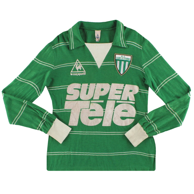 1980-81 Saint Etienne Le Coq Sportif Home Shirt L/S S Football Shirt