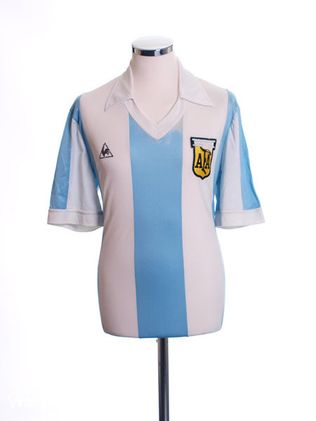 1980-82 Argentina Home Shirt #11 L Football Shirt