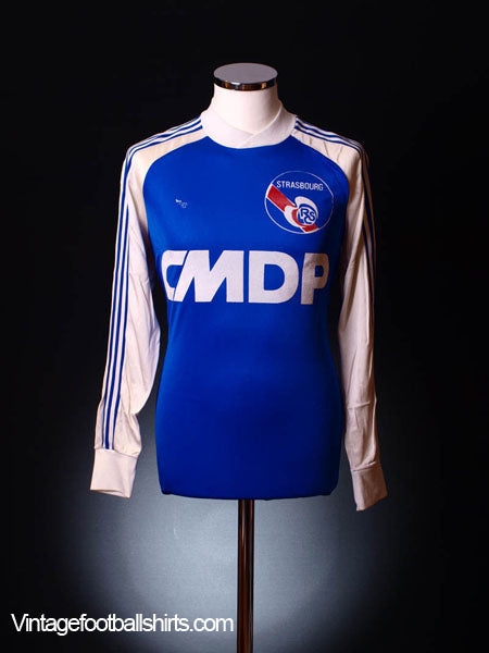 1980-82 Strasbourg Home Shirt L/S M Football Shirt