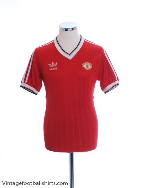1982-84 Manchester United Home Shirt L Football Shirt