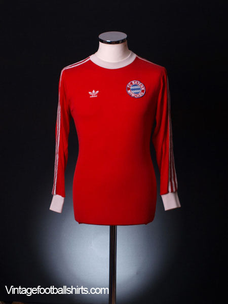 1983-84 Bayern Munich Match Issue Home Shirt #2 L/S M Football Shirt