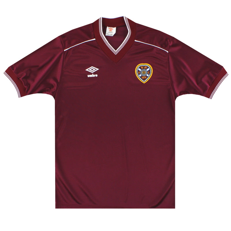 1983-86 Hearts Umbro Home Shirt *As New* M Football Shirt