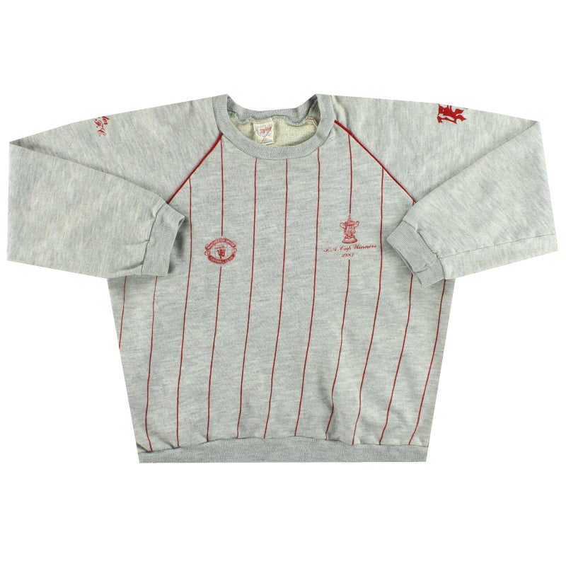 1983 Manchester United 'FA Cup Winners' Sweatshirt L.Boys Sweatshirt