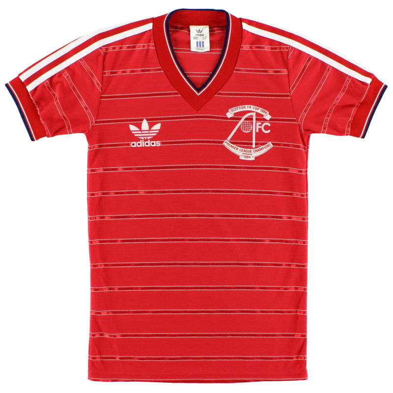 1984-85 Aberdeen 'Double Winners' Home Shirt L.Boys Football Shirt