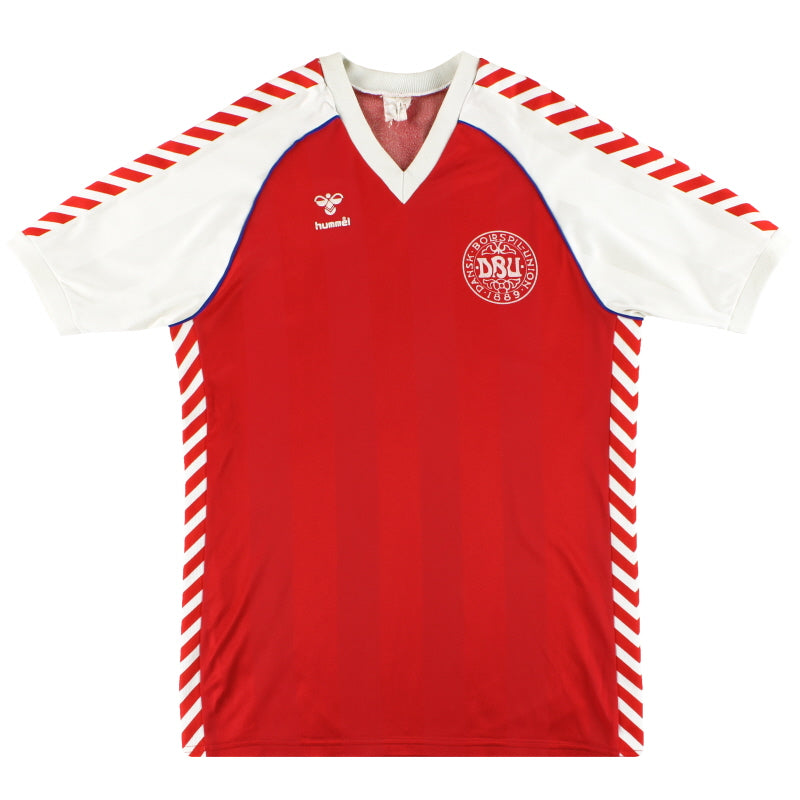 1984-86 Denmark Hummel Home Shirt XL Football Shirt