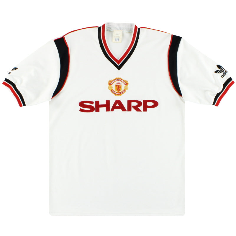 1984-86 Manchester United adidas Away Shirt L Football Shirt