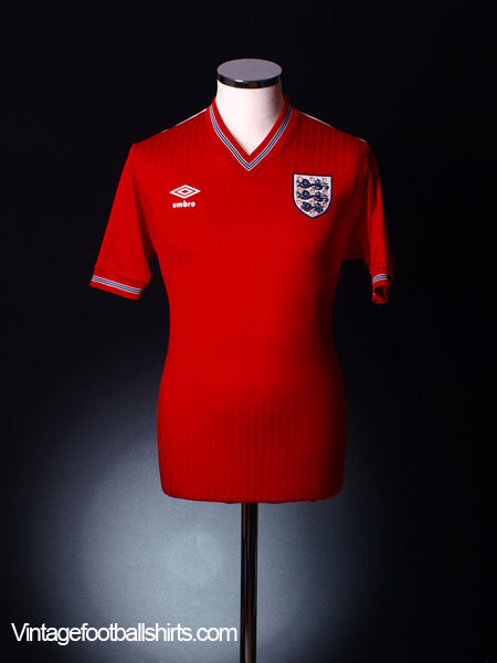 1984-87 England Away Shirt S Football Shirt