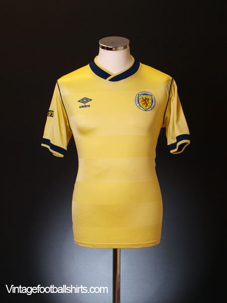 1985-87 Scotland Away Shirt M Football Shirt