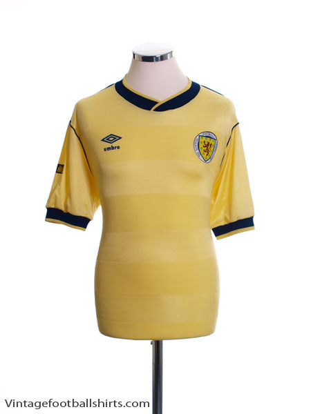 1985-88 Scotland Away Shirt L Football Shirt