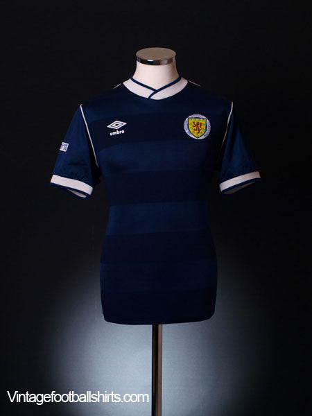 1985-88 Scotland Home Shirt M Football Shirt