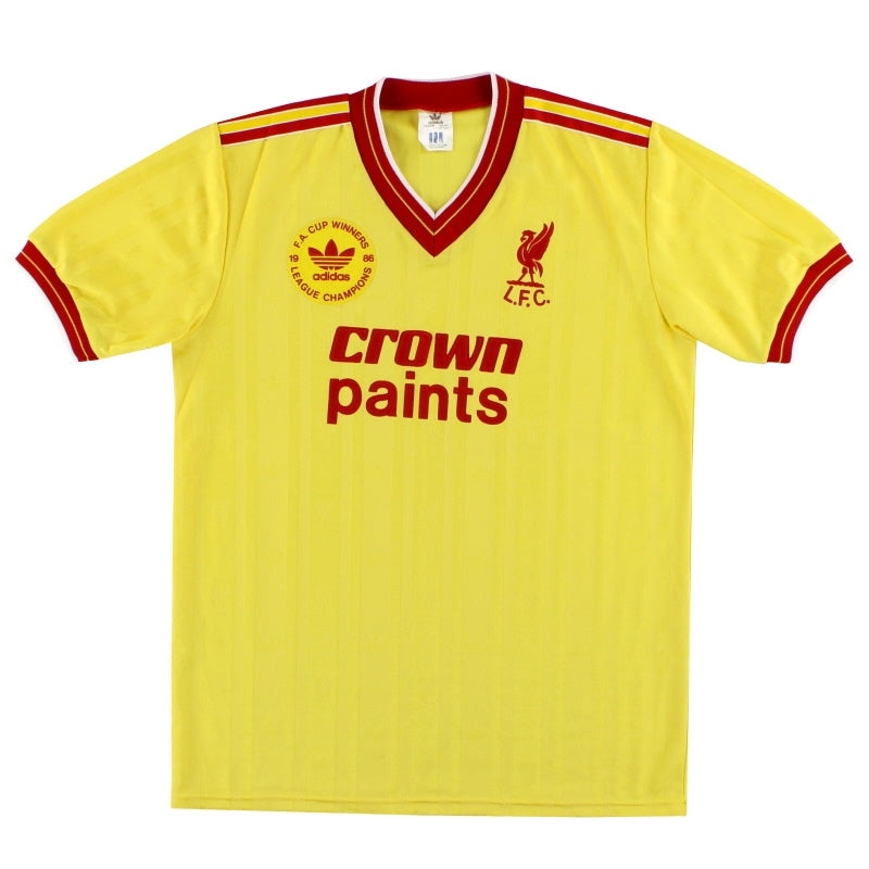 1986-87 Liverpool adidas 'Champions' Third Shirt M Football Shirt