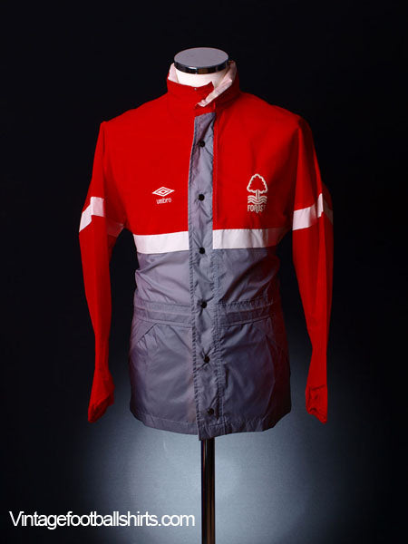 1986-87 Nottingham Forest Umbro Rain Jacket XS Jacket