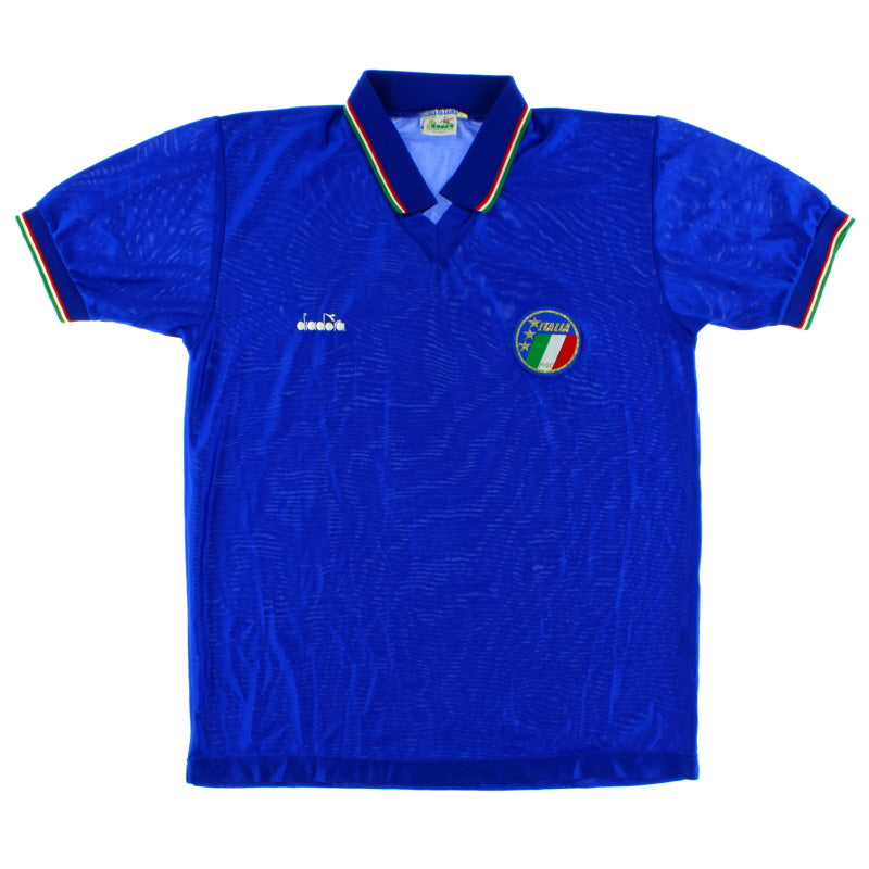 1986-90 Italy Home Shirt *Mint* L Football Shirt
