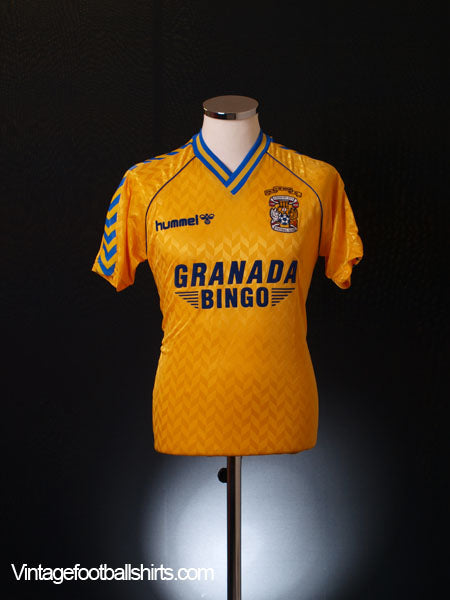 1987-88 Coventry Away Shirt *Mint* S Football Shirt