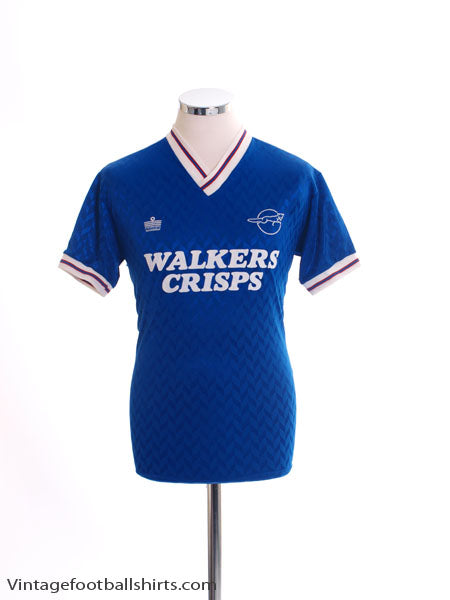 1987-88 Leicester City Home Shirt M Football Shirt