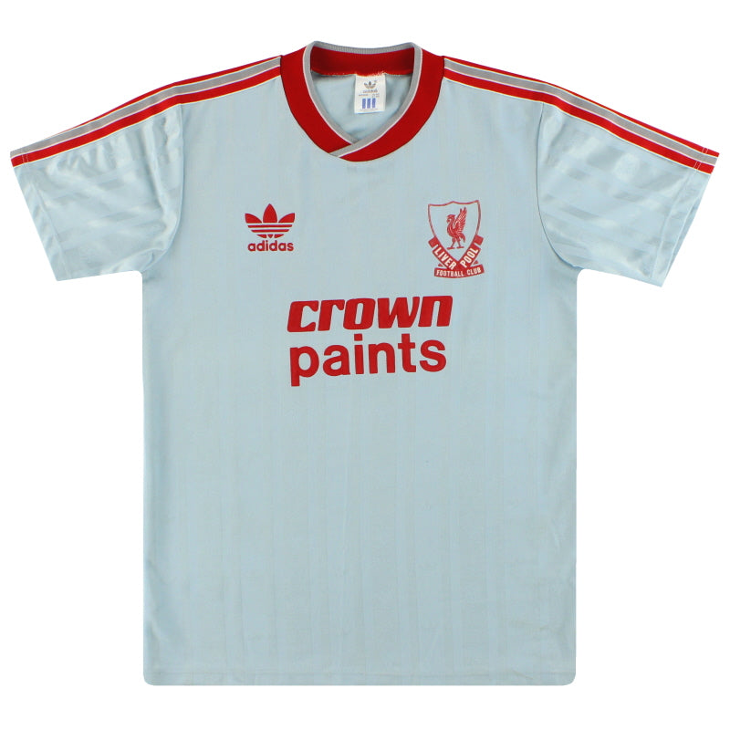 1987-88 Liverpool adidas Away Shirt L Football Shirt