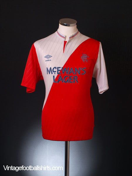1987-88 Rangers Away Shirt M Football Shirt