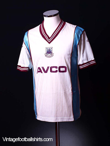 1987-89 West Ham Match Worn/Issue Away Shirt #No9 Football Shirt