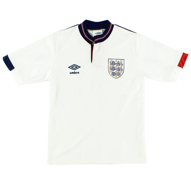 1987-90 England Home Shirt L.Boys Football Shirt