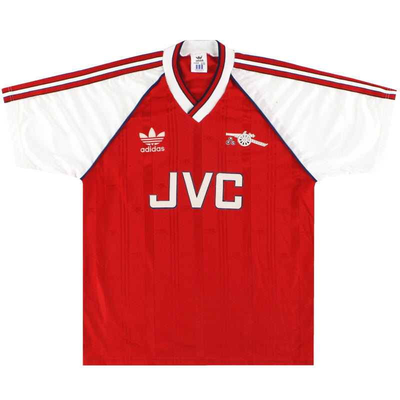 1988-90 Arsenal adidas Home Shirt M Football Shirt