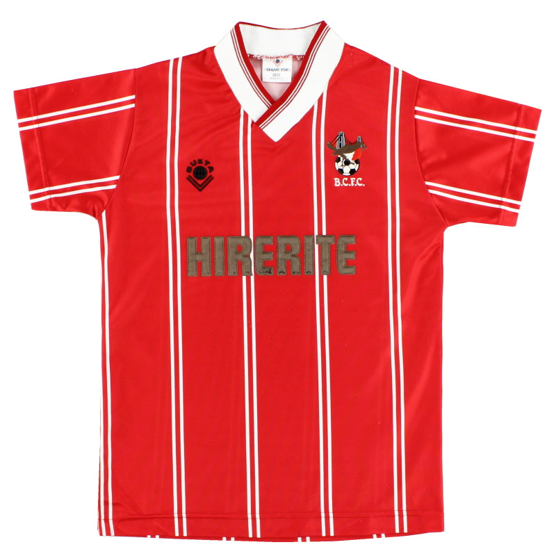 1988-90 Bristol City Home Shirt L.Boys Football Shirt