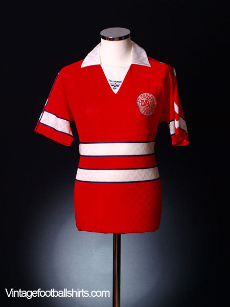 1988-90 Denmark Home Shirt L Football Shirt