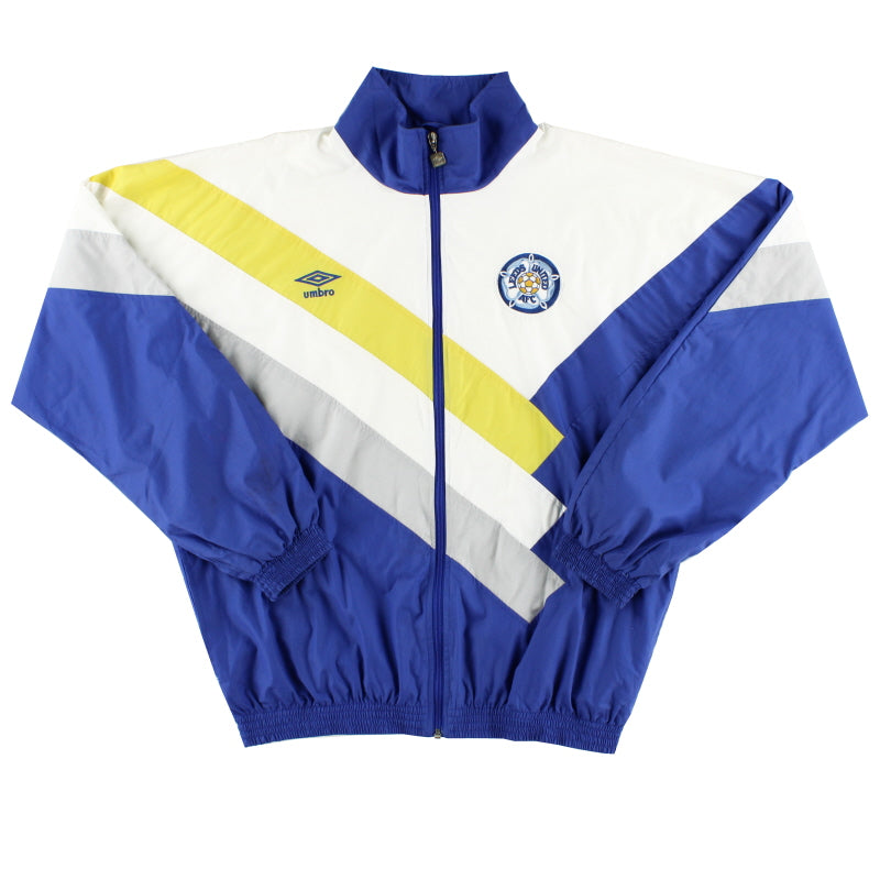 1988-90 Leeds Umbro Track Jacket L Jacket