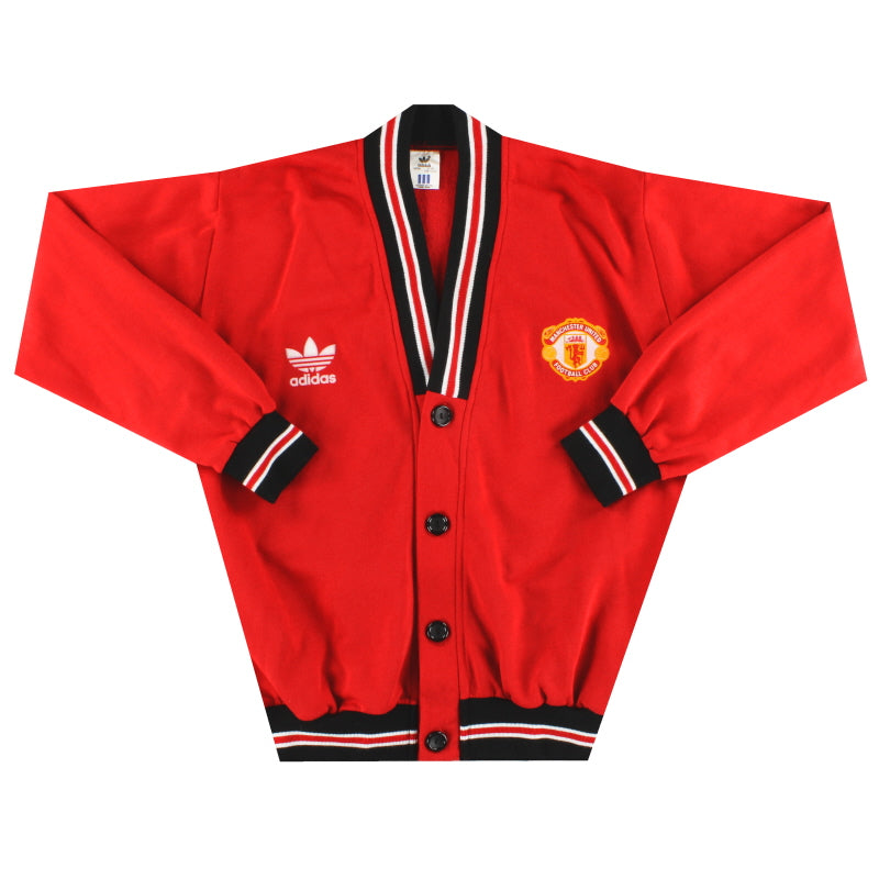 1988-90 Manchester United adidas Cardigan *Mint* L Football Shirt