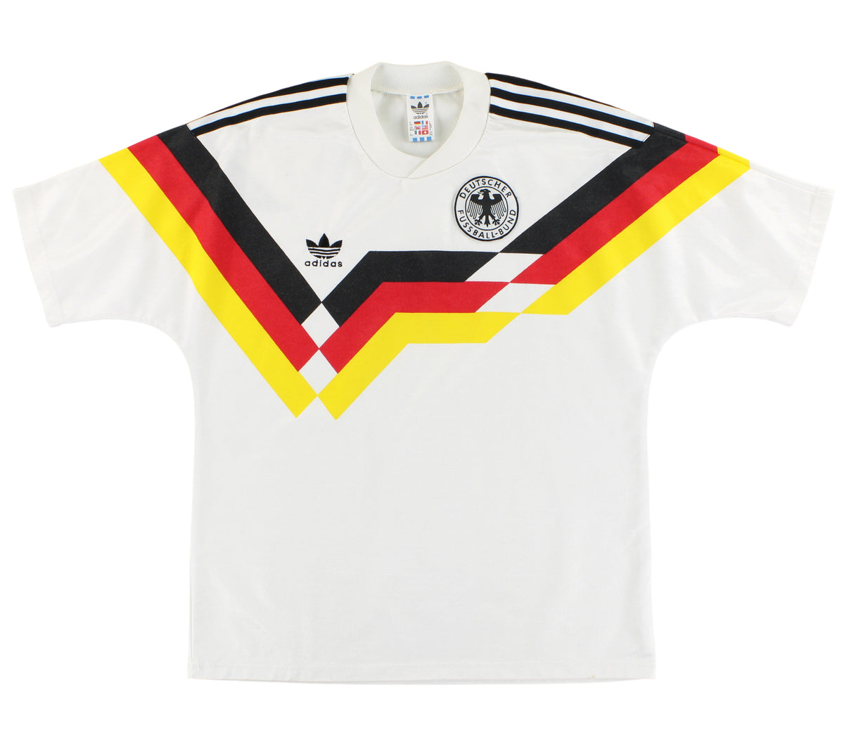 1988-90 West Germany adidas Home Shirt M