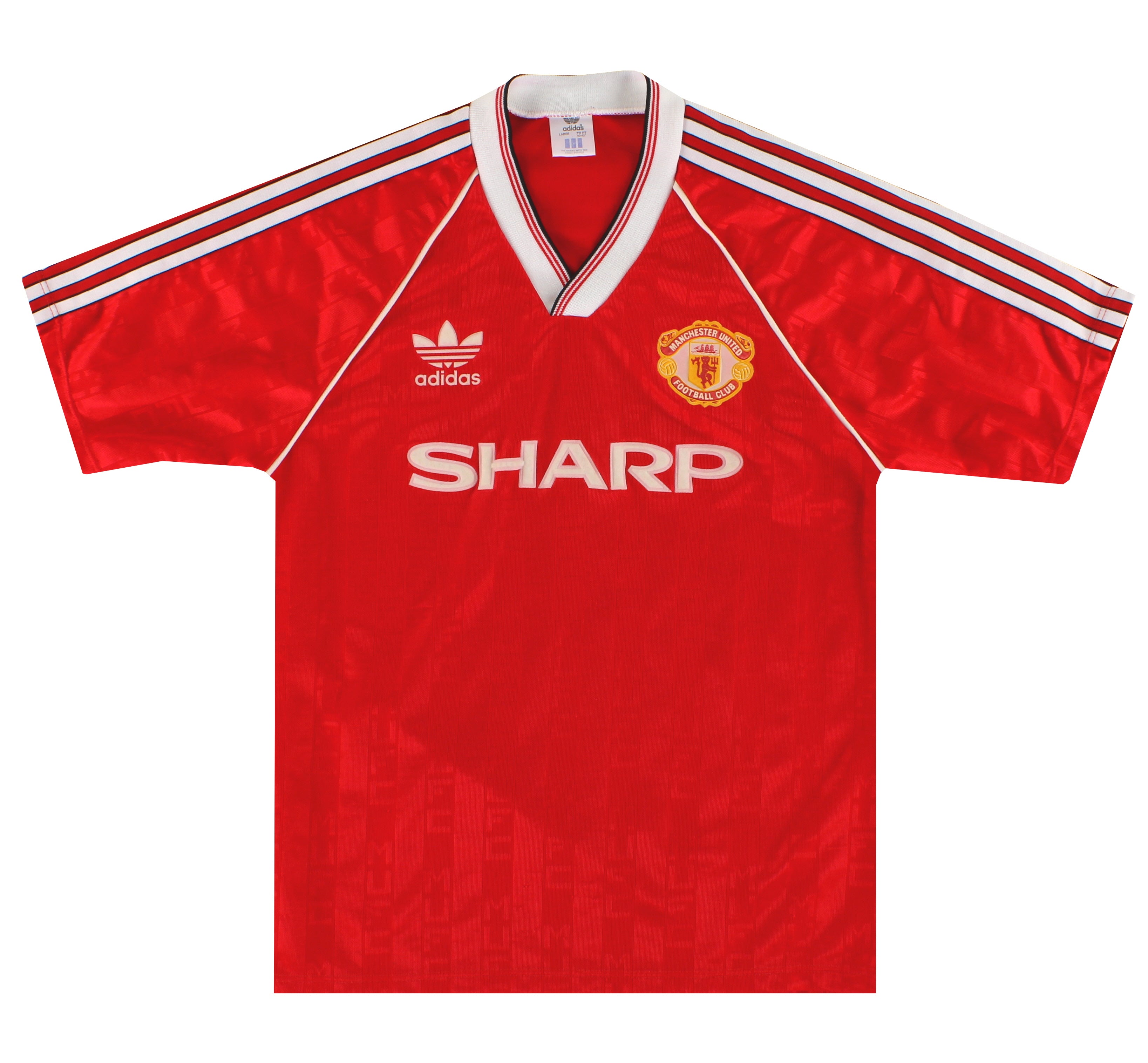 1988-90 Manchester United adidas Home Football Shirt