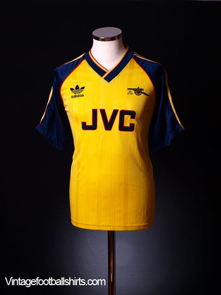1988-91 Arsenal Away Shirt L Football Shirt