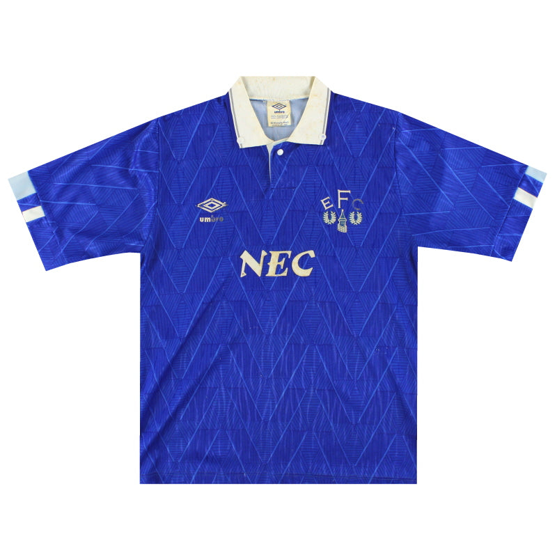 1988-91 Everton Umbro Home Shirt XS Football Shirt