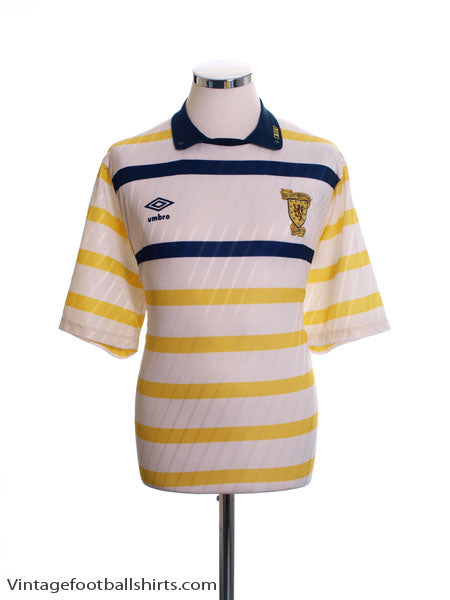 1988-91 Scotland Away Shirt XL Football Shirt