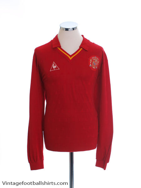1989 Spain Match Worn Home Shirt L/S #2 (Chendo) v N-Ireland XL Football Shirt