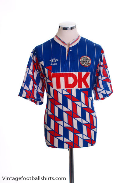 1989-90 Ajax Away Shirt M Football Shirt