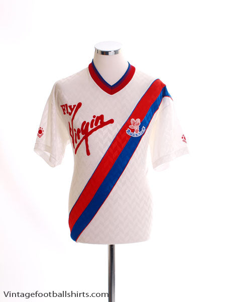 1989-90 Crystal Palace Away Shirt M Football Shirt