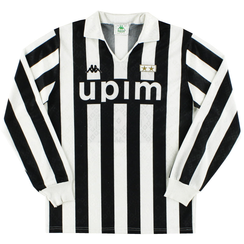 1989-90 Juventus Home Shirt L/S L Football Shirt