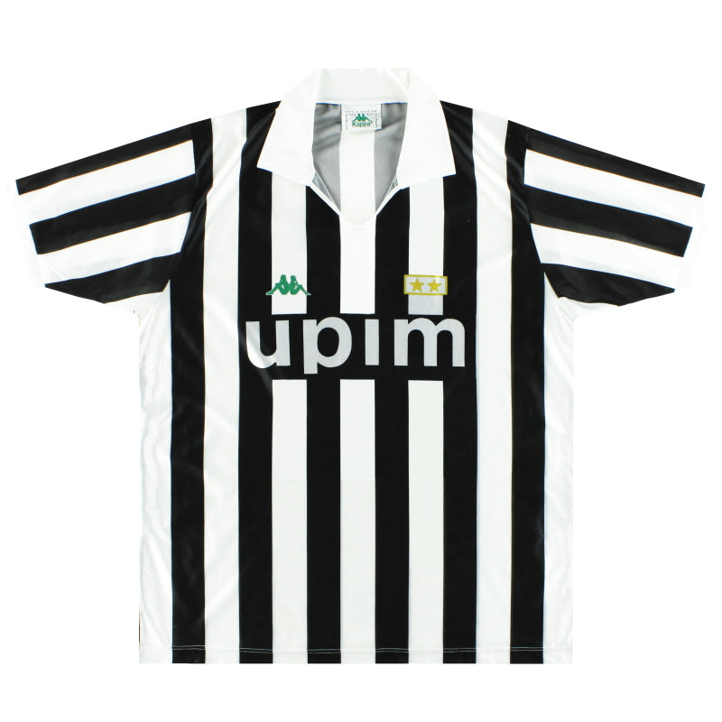 1989-90 Juventus Kappa Home Shirt L Football Shirt