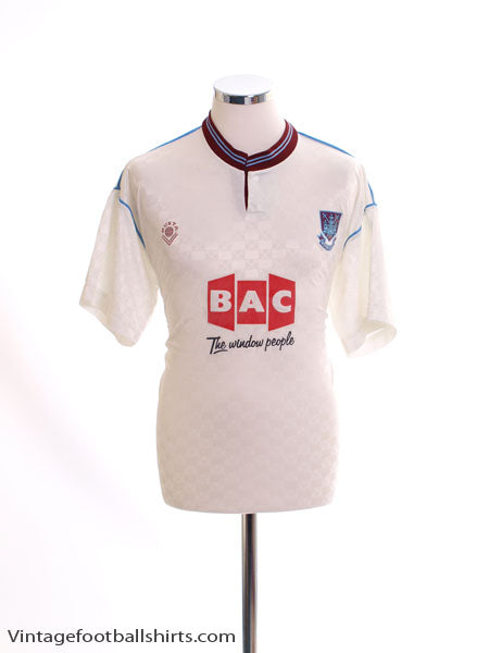 1989-90 West Ham Away Shirt M Football Shirt