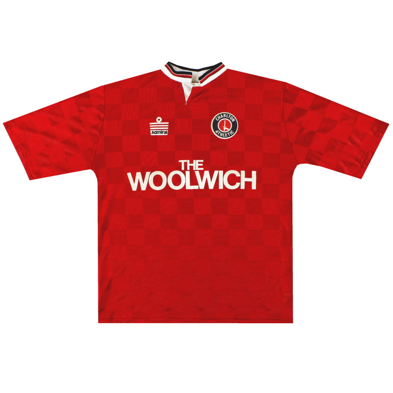 1989-91 Charlton Admiral Home Shirt S Football Shirt