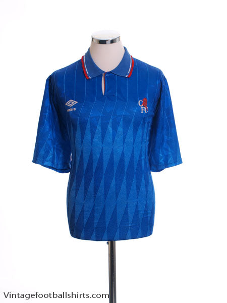 1989-91 Chelsea Home Shirt S Football Shirt