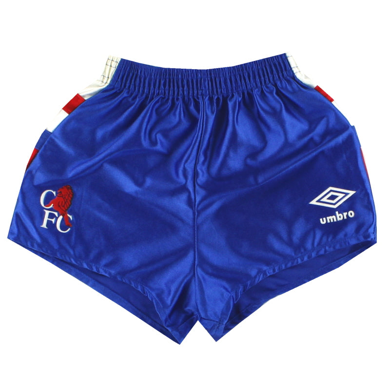 1989-91 Chelsea Umbro Home Shorts XS Football Shorts