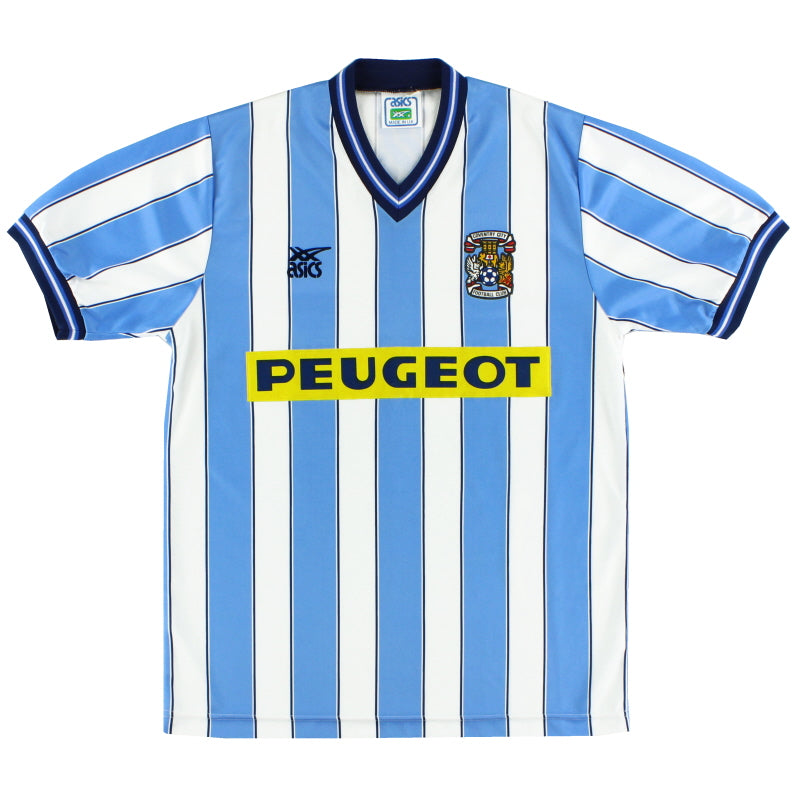 1989-91 Coventry Asics Home Shirt M Football Shirt