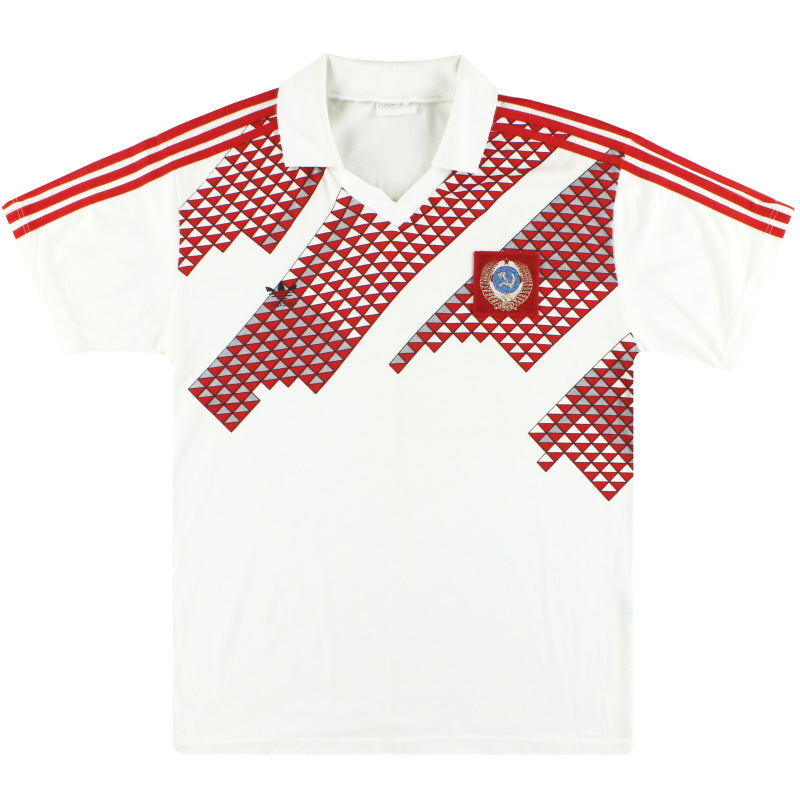 1989-91 Soviet Union adidas Away Shirt L Football Shirt
