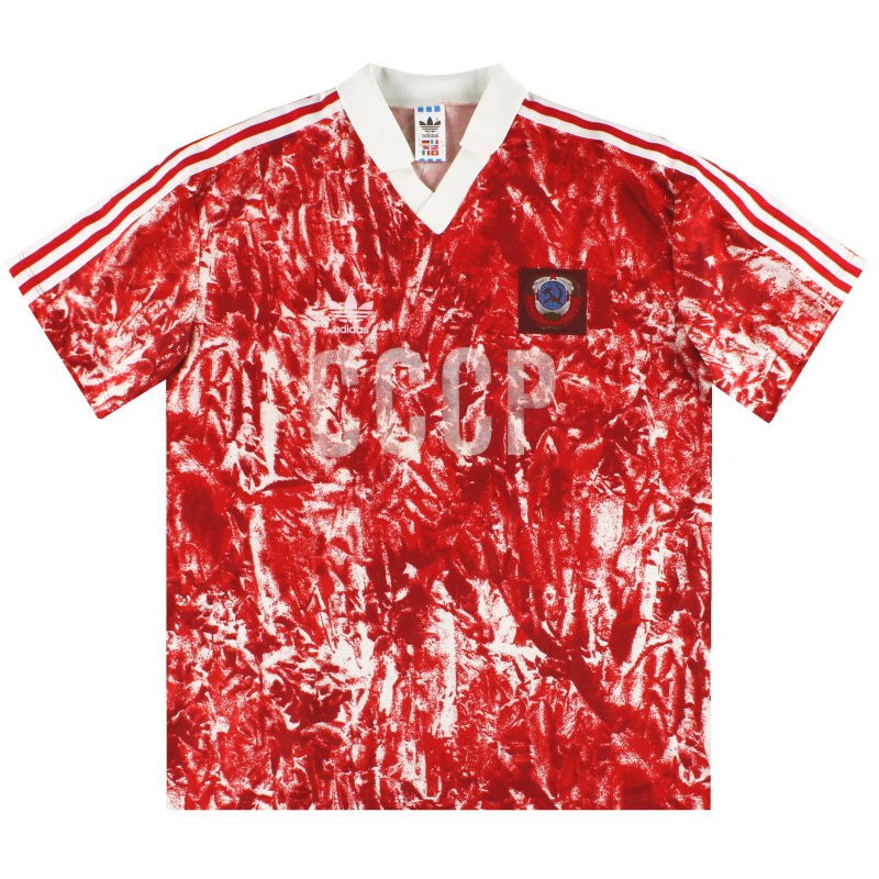 1989-91 Soviet Union adidas Home Shirt M Football Shirt