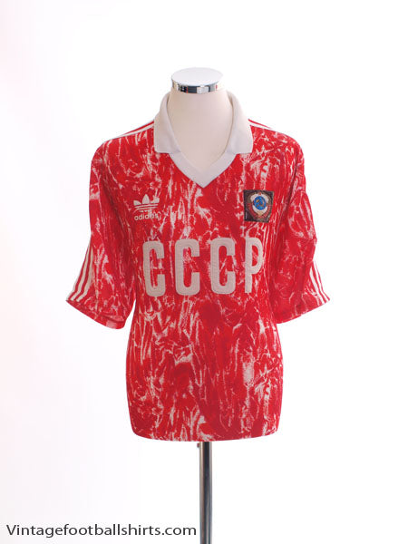 1989-91 Soviet Union Home Shirt L Football Shirt