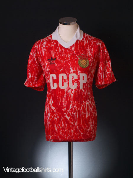 1989-91 Soviet Union Home Shirt L Football Shirt